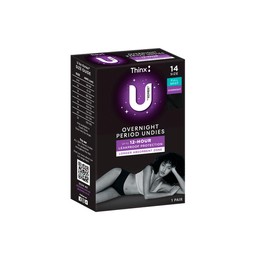 Buy U By Kotex Overnight Period Underwear Brief Black Size 6-8 1