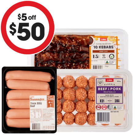 Sausage deals mince coles