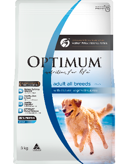 OPTIMUM Adult Dog Food Chicken Veg Rice 3kg