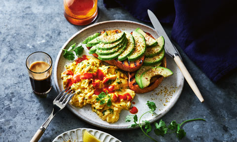 20 Second Scrambled Eggs with Harissa Recipe